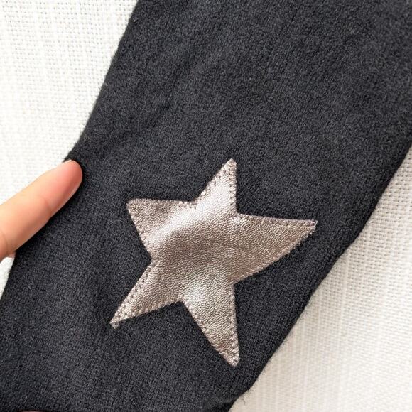 ZADIG & VOLTAIRE Black Cici Star Patch Cashmere Sweater Pullover , size XS - Picture 4 of 8